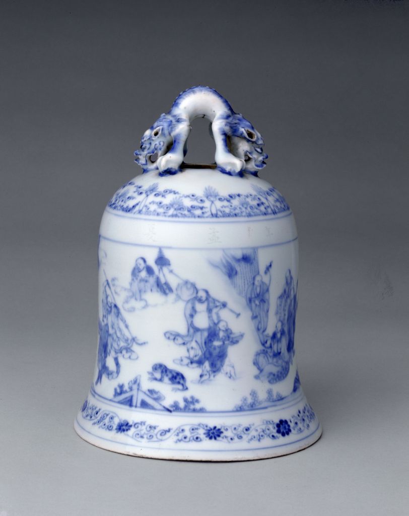 图片[1]-Blue and white arhat clock-China Archive